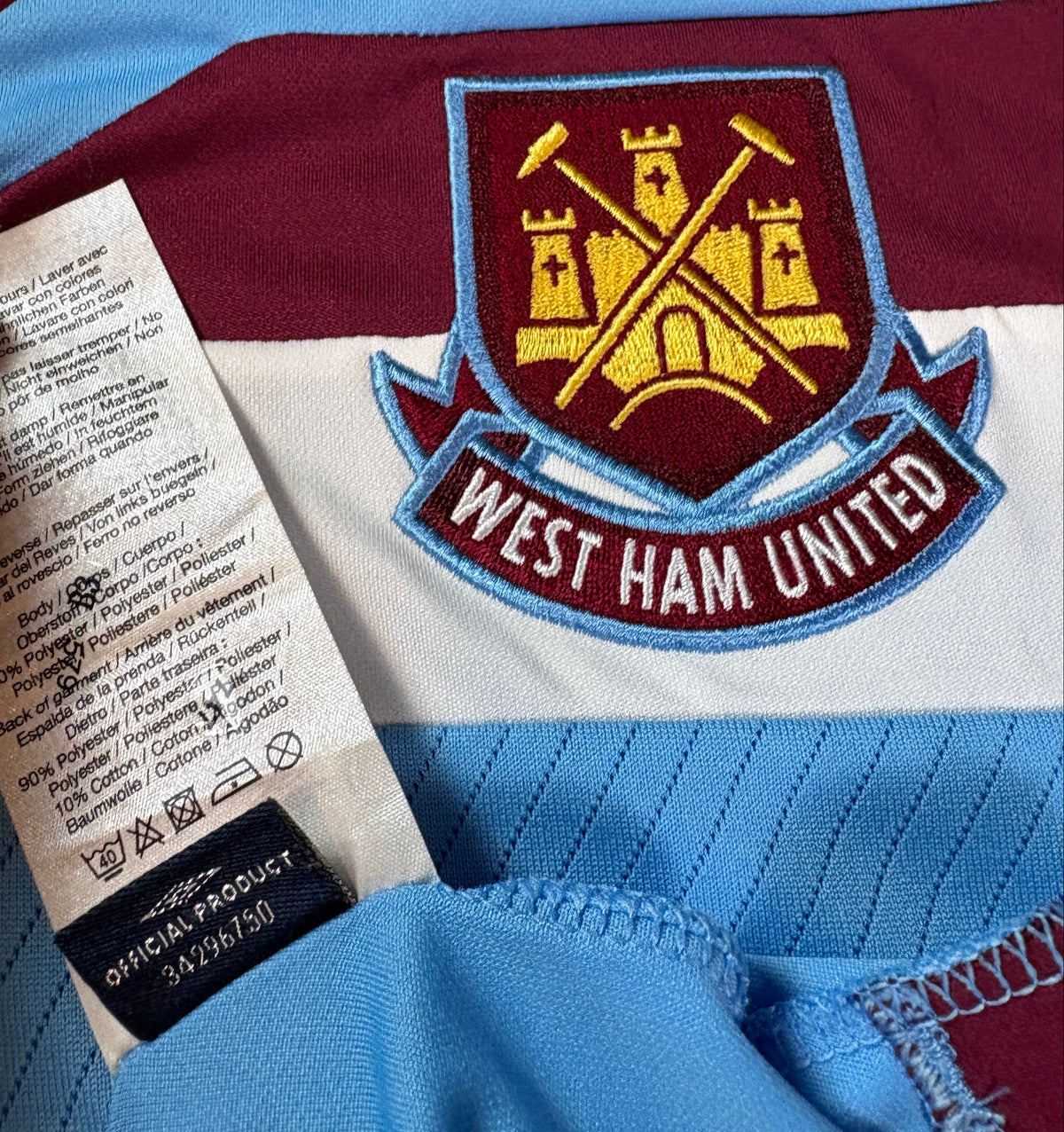West Ham 2008/09 Away Umbro Football Shirt XXL