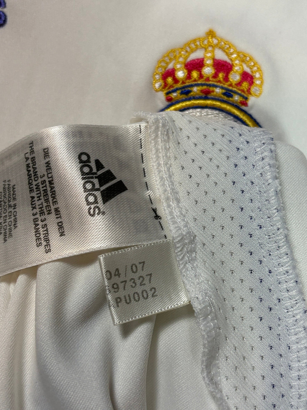 Real Madrid 2007/08 Home Adidas Football Shirt Medium