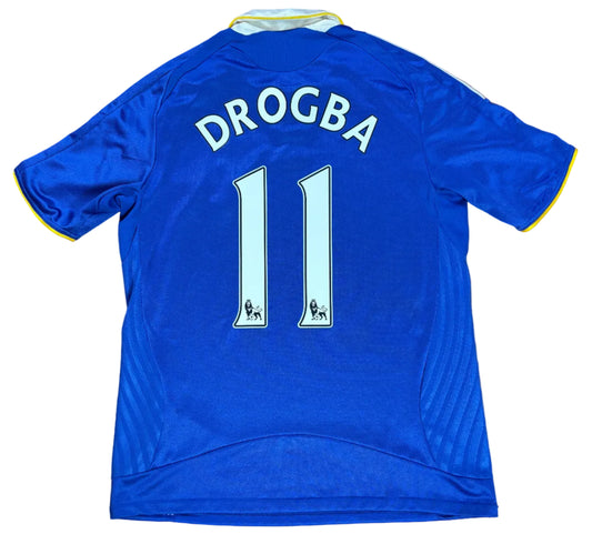Chelsea 2008/09 Home Adidas Football Shirt Medium Drogba 11