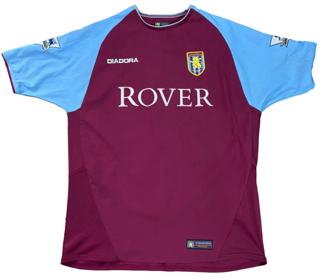 Aston Villa 2002/03 Home Reebok Football Shirt Small McCann 8