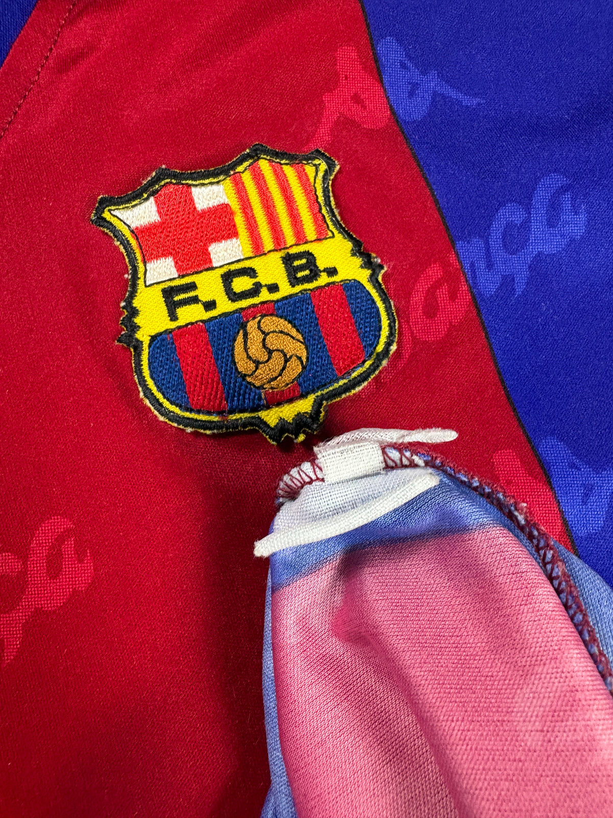 Barcelona 1995/97 Home Kappa Football Shirt Large
