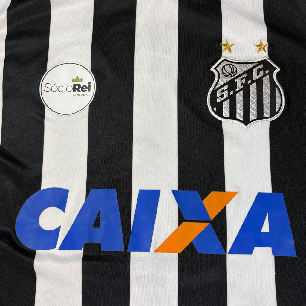 Santos 2017 Away Kappa Football Shirt Medium 2 (Luiz Felipe)