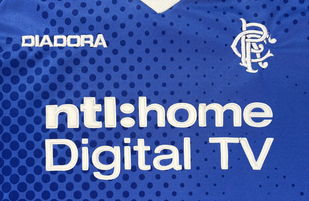Rangers 2002/03 Home Diadora Football Shirt Large