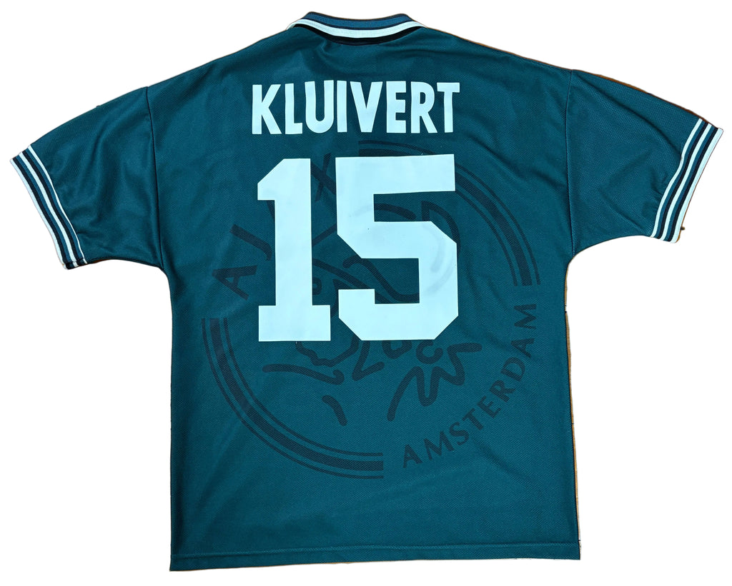 Ajax 1995/96 Away Umbro Football Shirt Medium Kluivert 15