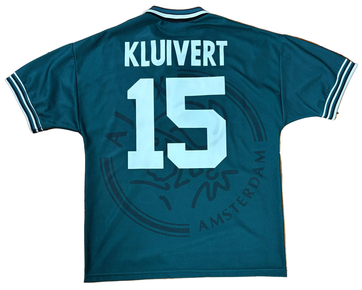 Ajax 1995/96 Away Umbro Football Shirt Medium Kluivert 15