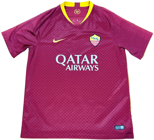 As Roma 2018/19 Home Nike Football Shirt Large De Rossi 16