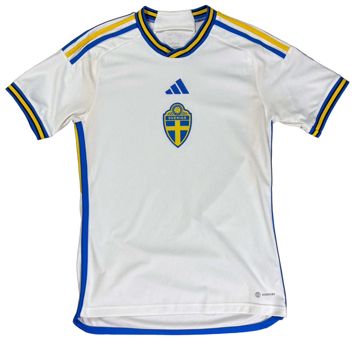Sweden 2022 Away Adidas Football Shirt Small