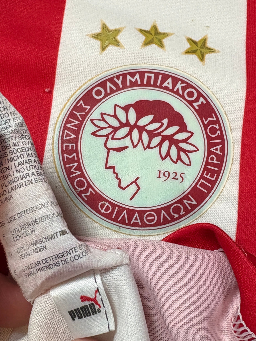 Olympiacos 2005/06 Home Puma Football Shirt Medium