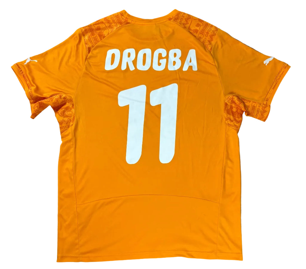 Ivory Coast 2010 Home Puma Football Shirt Large Drogba 11