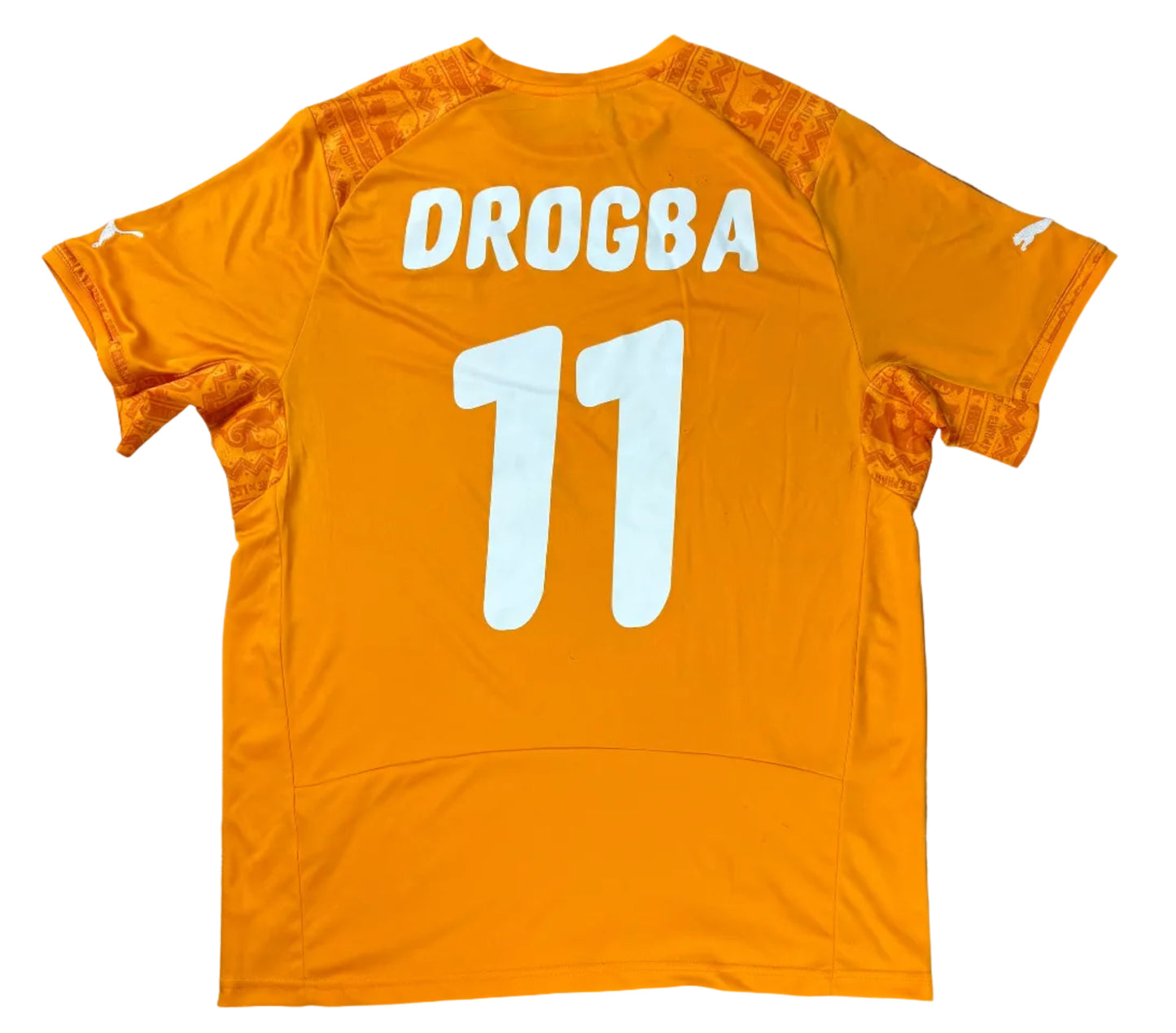 Ivory Coast 2010 Home Puma Football Shirt Large Drogba 11