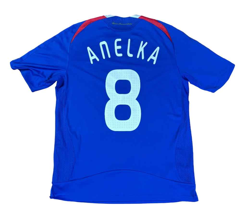 France 2008 Home Adidas Football Shirt Large Anelka 8