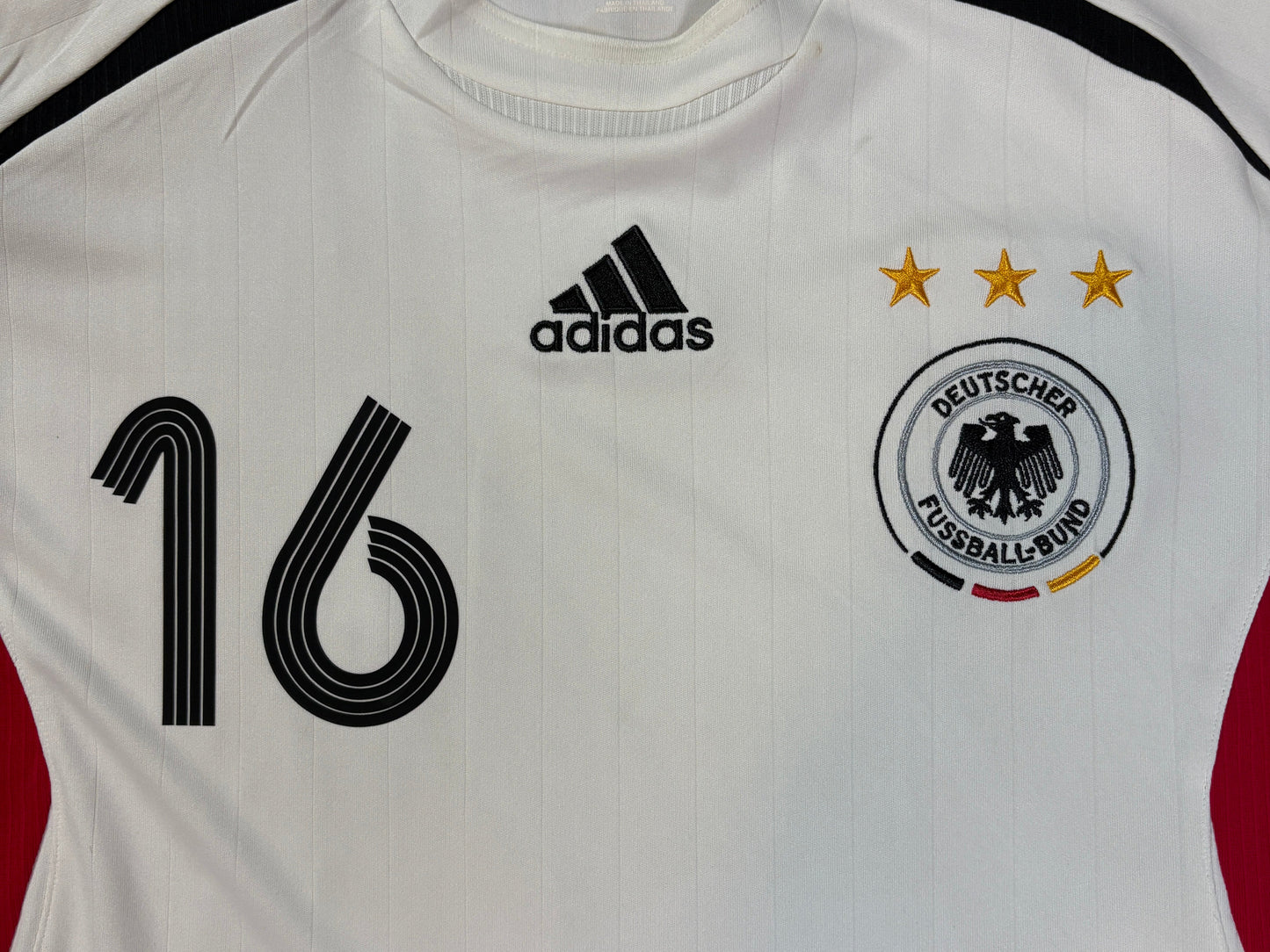 Germany 2006 Home Adidas Football Shirt Large Lahm 16