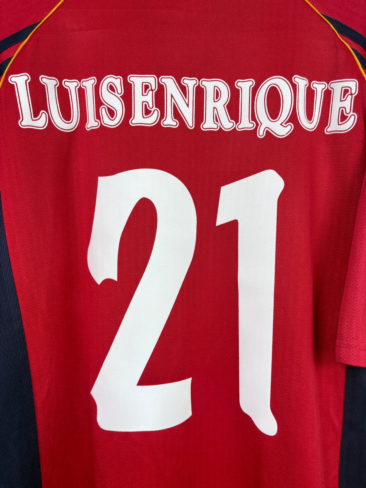 Spain 1998 Home Adidas Football Shirt L Luis Enrique 21