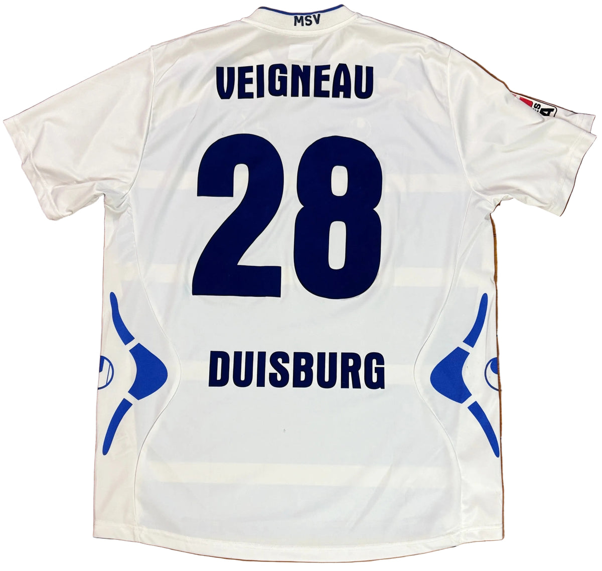 MSV Duisburg 2008/09 Home Football Shirt XXL Veigneau 28