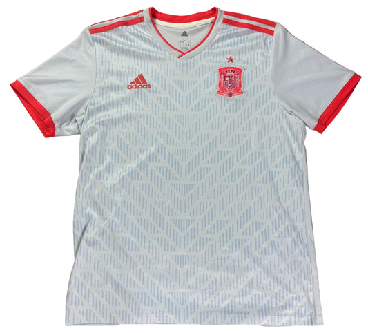 Spain 2018 Away Adidas Football Shirt Large