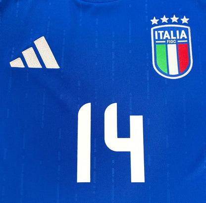 Italy 2024 Home Adidas Football Shirt Small Chiesa 14