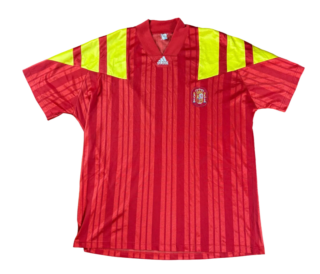 Spain 1992 Home Adidas Football Shirt Extra Large