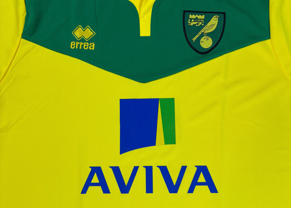 Norwich 2014/15 Home Errea Football Shirt Extra Large