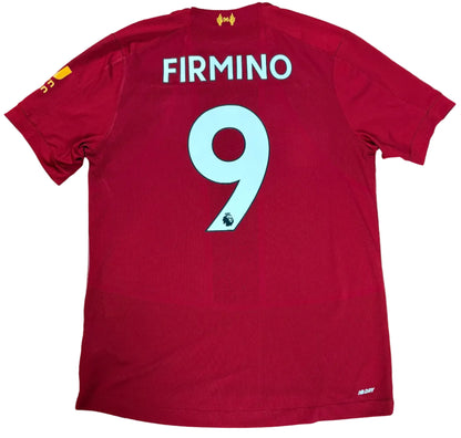 Liverpool 2019/20 Home New Balance Football Shirt Medium Firmino 9