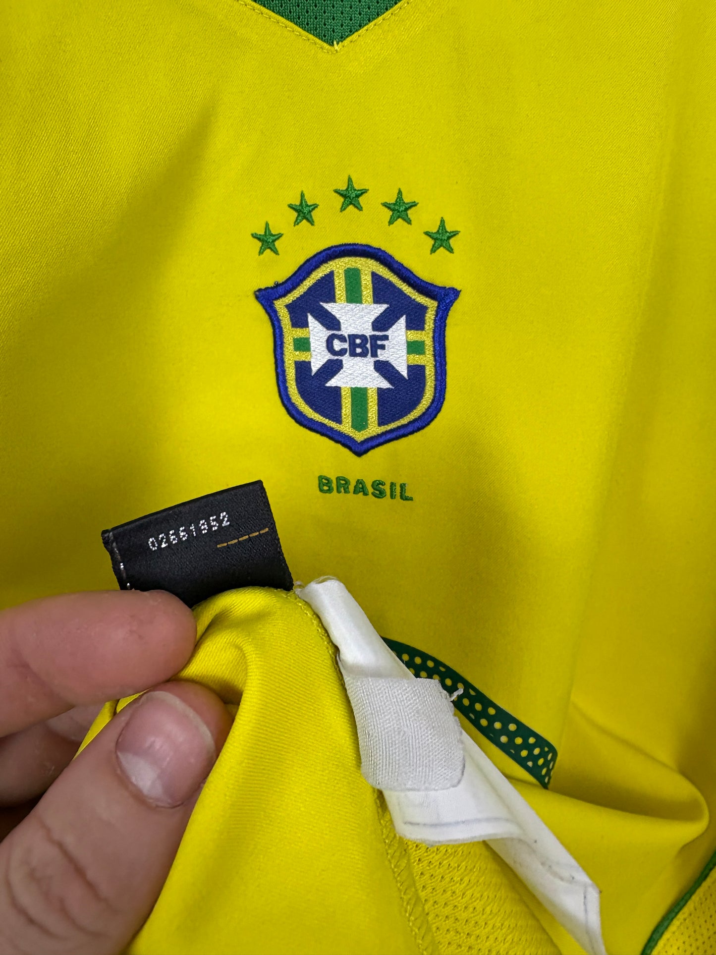 Brazil 2004 Home Football Shirt L Ronaldo 9