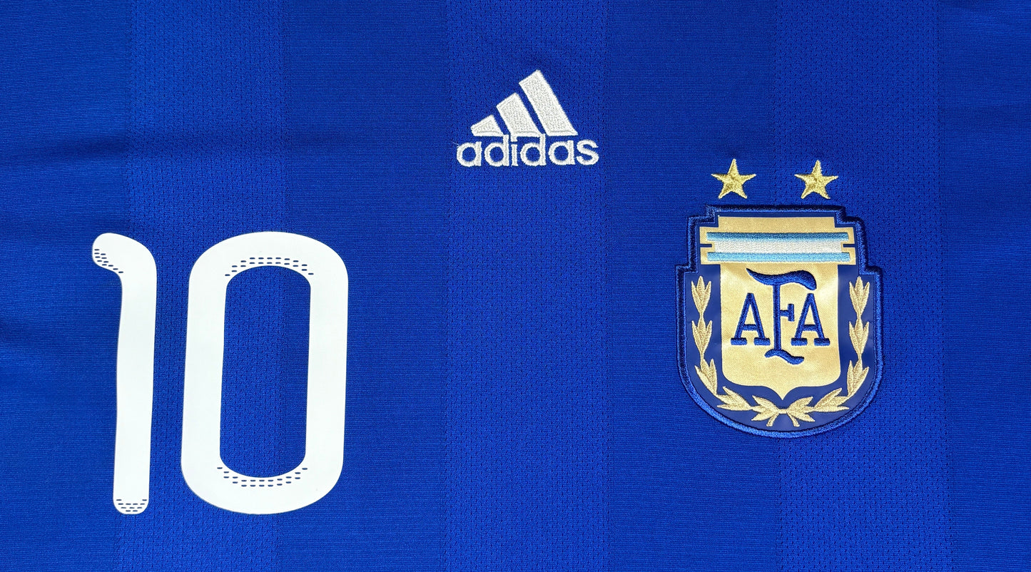 Argentina 2010 Away Adidas Football Shirt Extra Large Messi 10