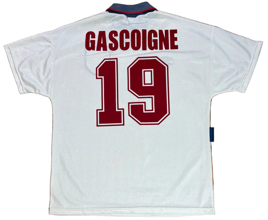 England 1994 Home Umbro Football Shirt Large Gascoine 19