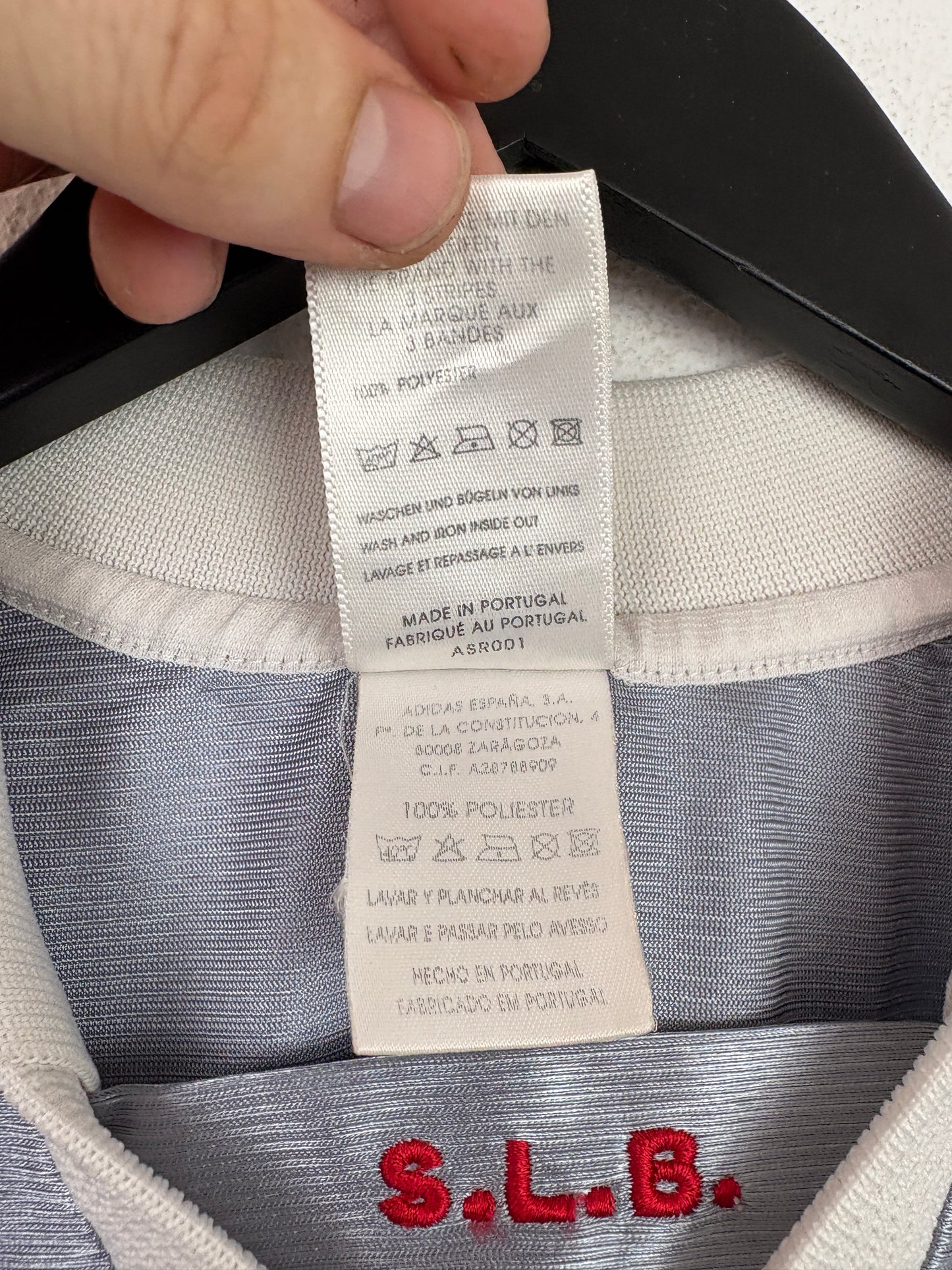 Benfica 1999/00 Away Adidas Football Shirt Medium