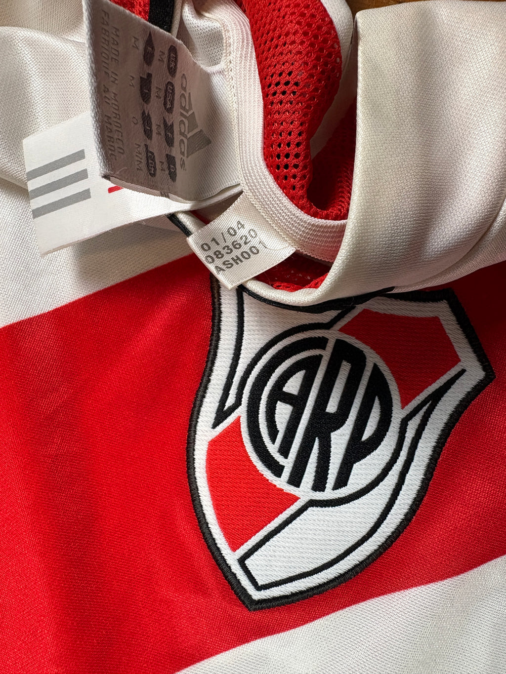 River Plate 2002/03 Home Adidas Football Shirt Extra Large