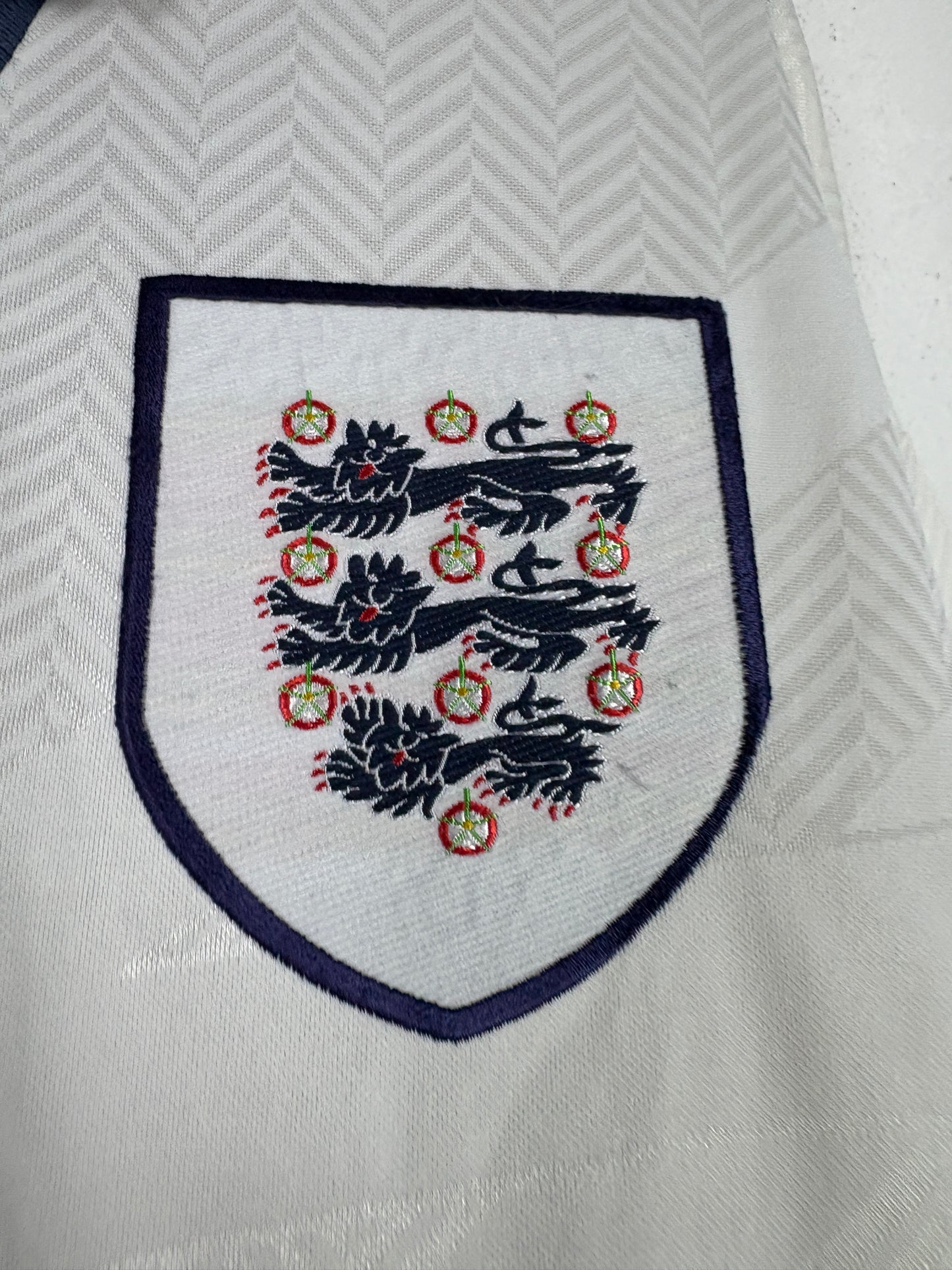 England 1994 Home Umbro Football Shirt L Gascoine 19