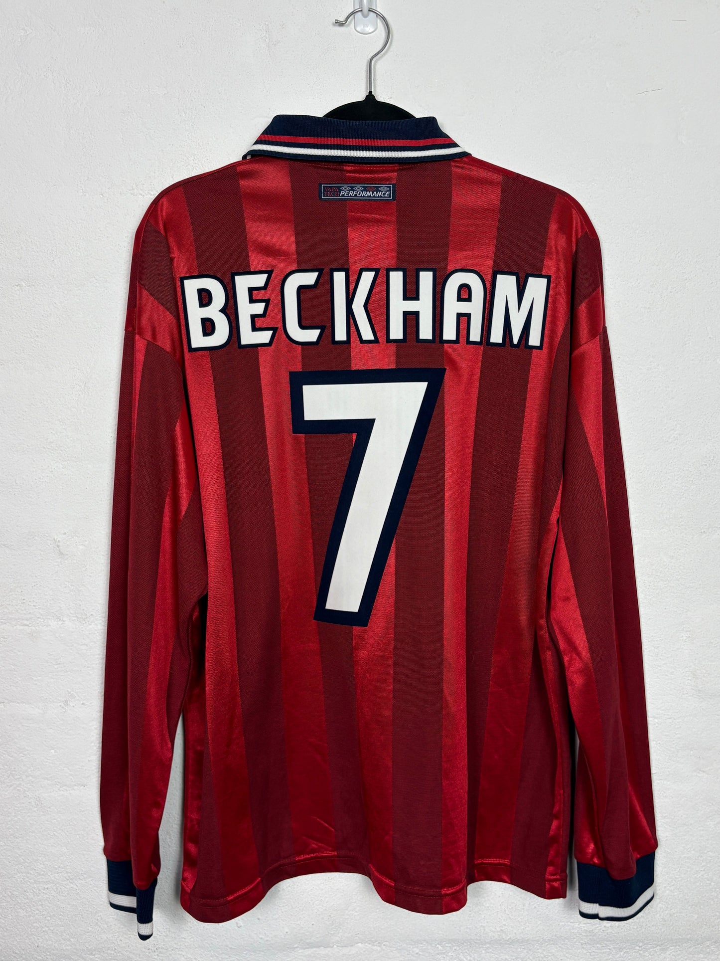 England 1998 Away M Beckham 7