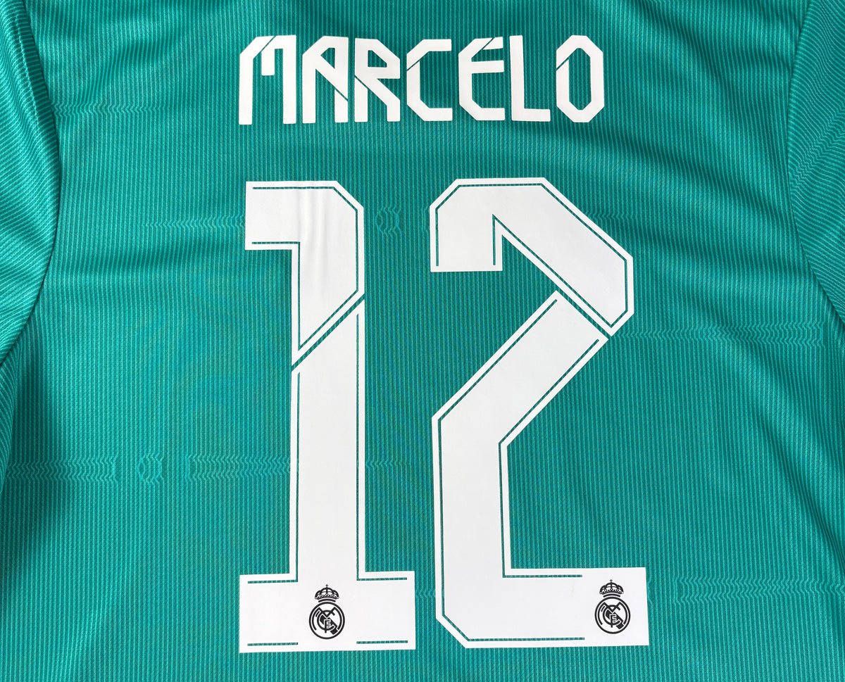 Real Madrid 2021/22 Third Adidas Football Shirt Large Marcelo 12