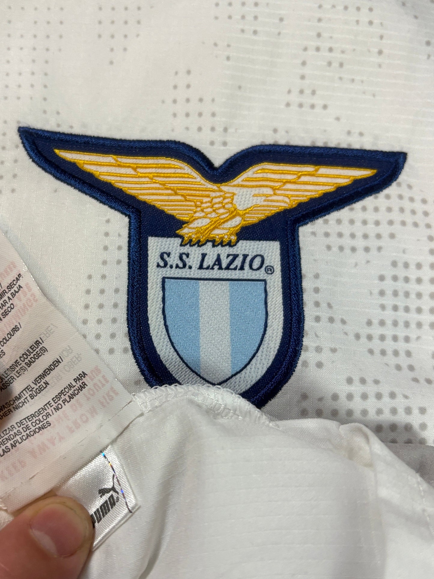Lazio 2007/08 Away Puma Football Shirt Extra Large Mauri 11 *Matchworn*