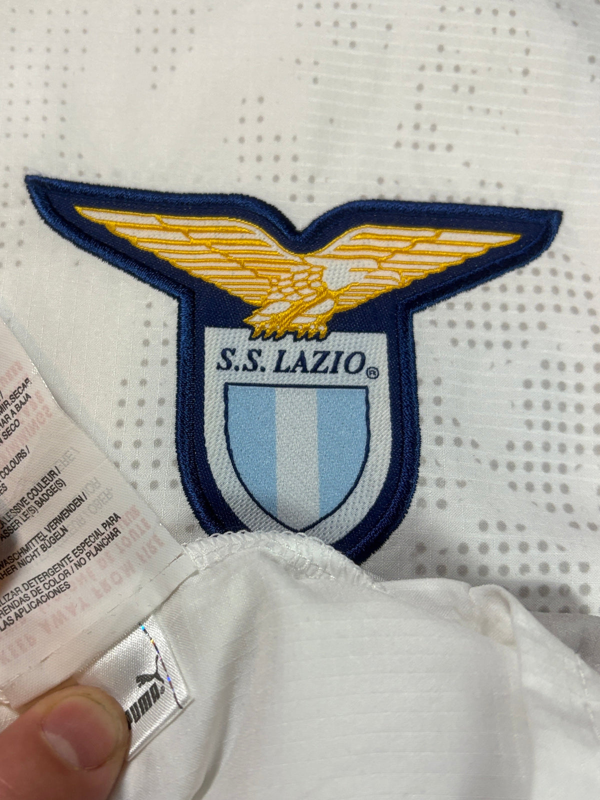 Lazio 2007/08 Away Puma Football Shirt Extra Large Mauri 11 *Matchworn*