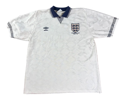 England 1990 Home Umbro Football Shirt Large