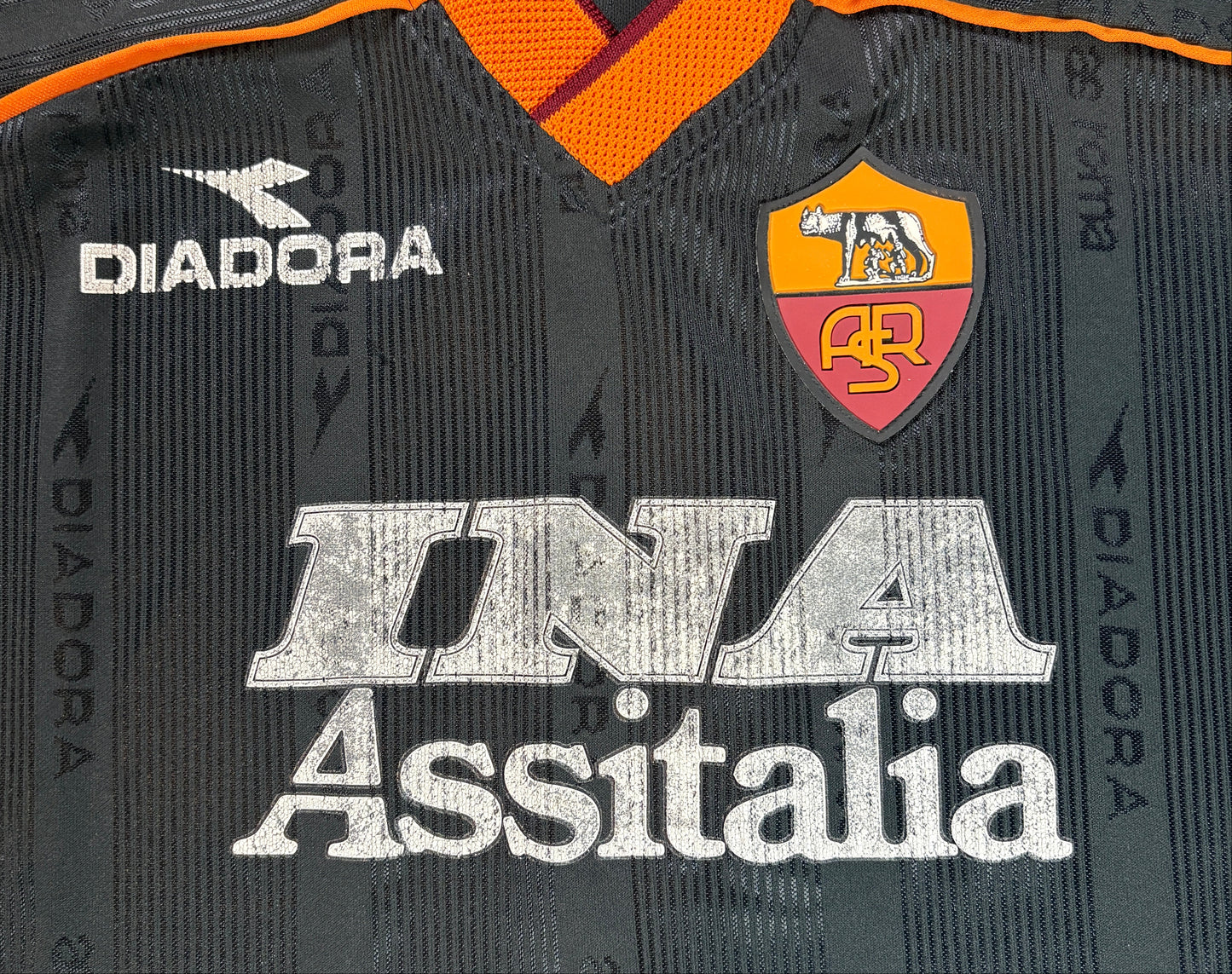 As Roma 1999/00 Third Diadora Football Shirt Extra Large