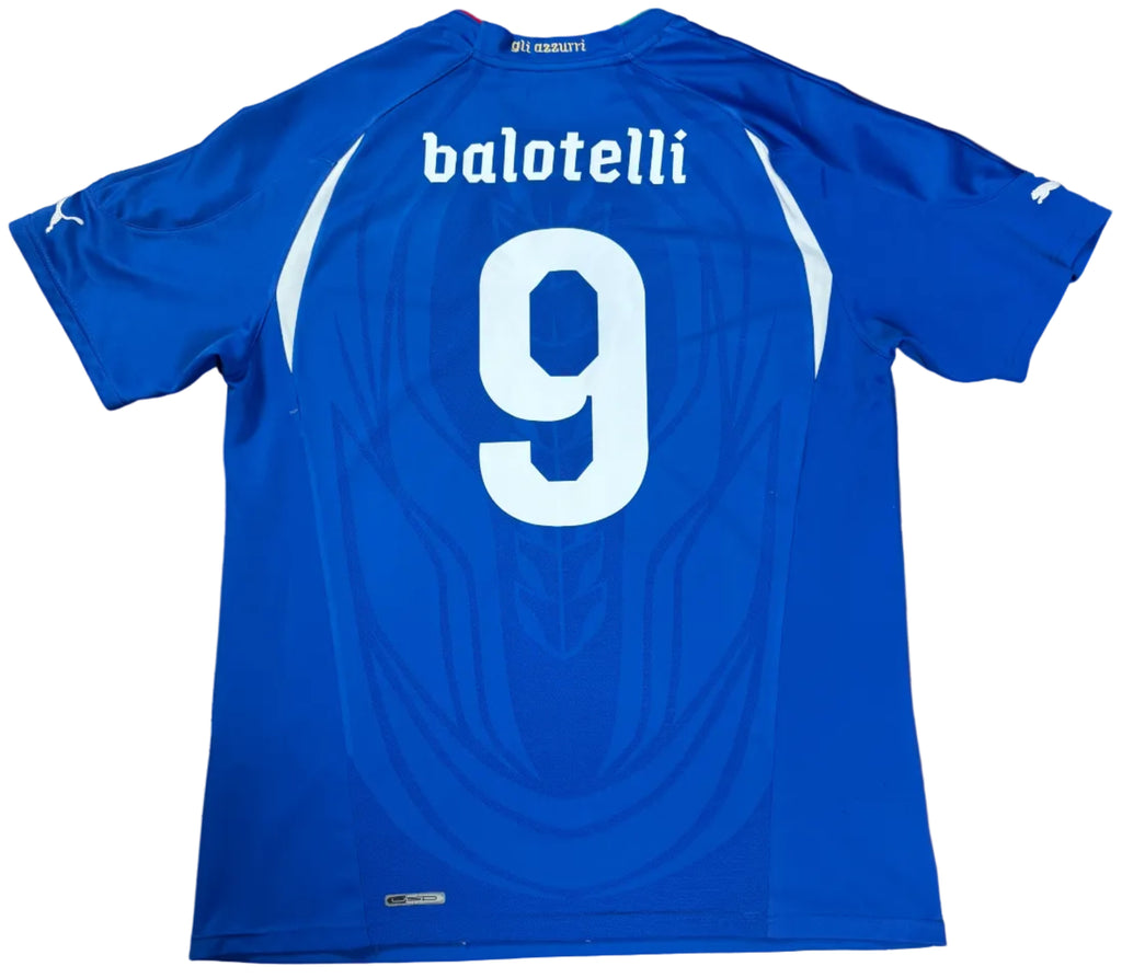 Italy 2010 Home Puma Football Shirt Extra Large Balotelli 9