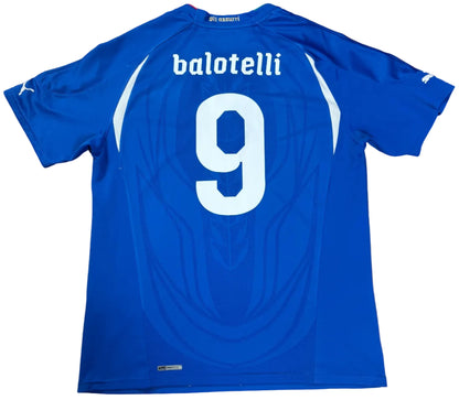 Italy 2010 Home Puma Football Shirt Extra Large Balotelli 9