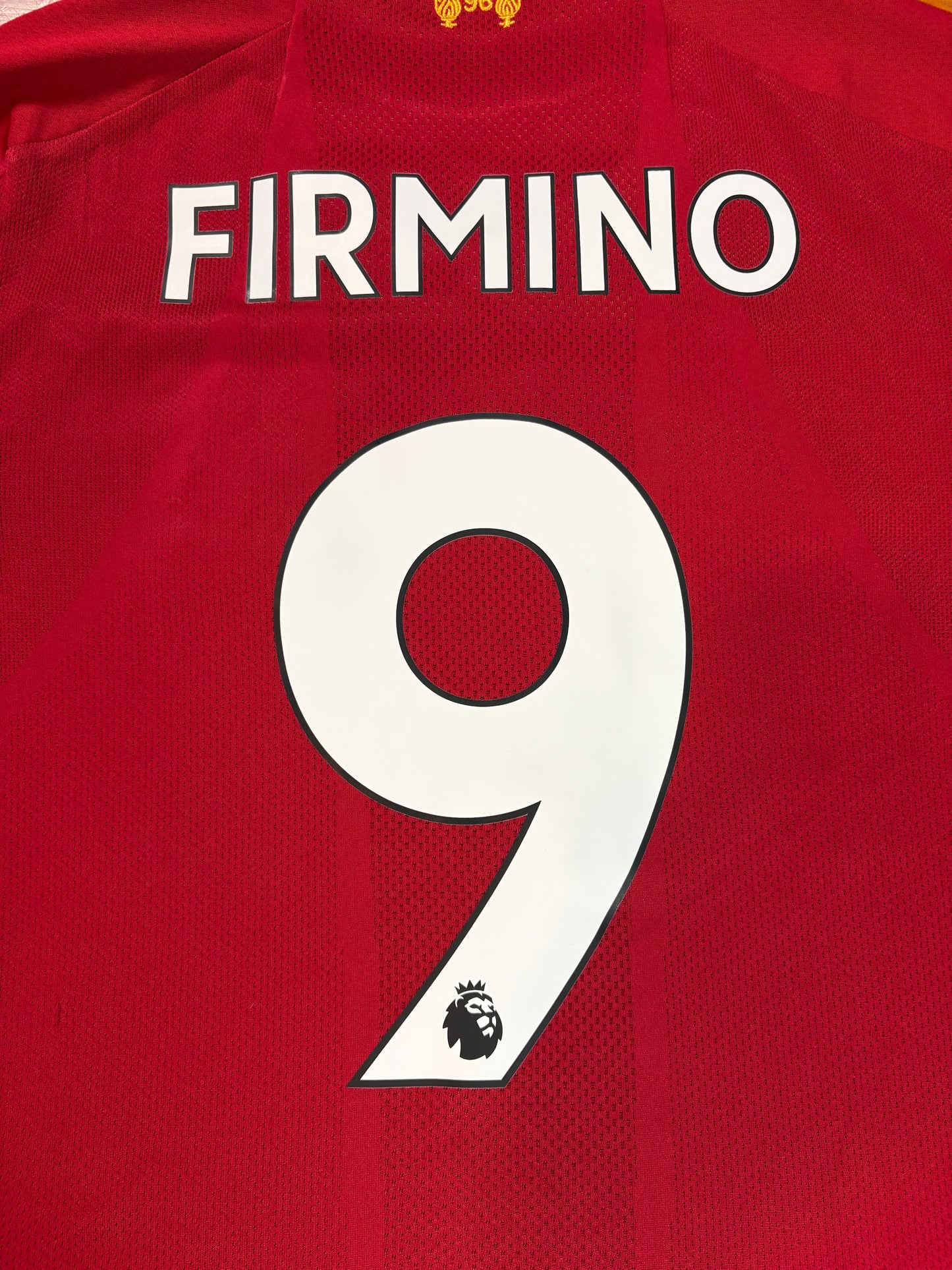 Liverpool 2019/20 Home New Balance Football Shirt Medium Firmino 9