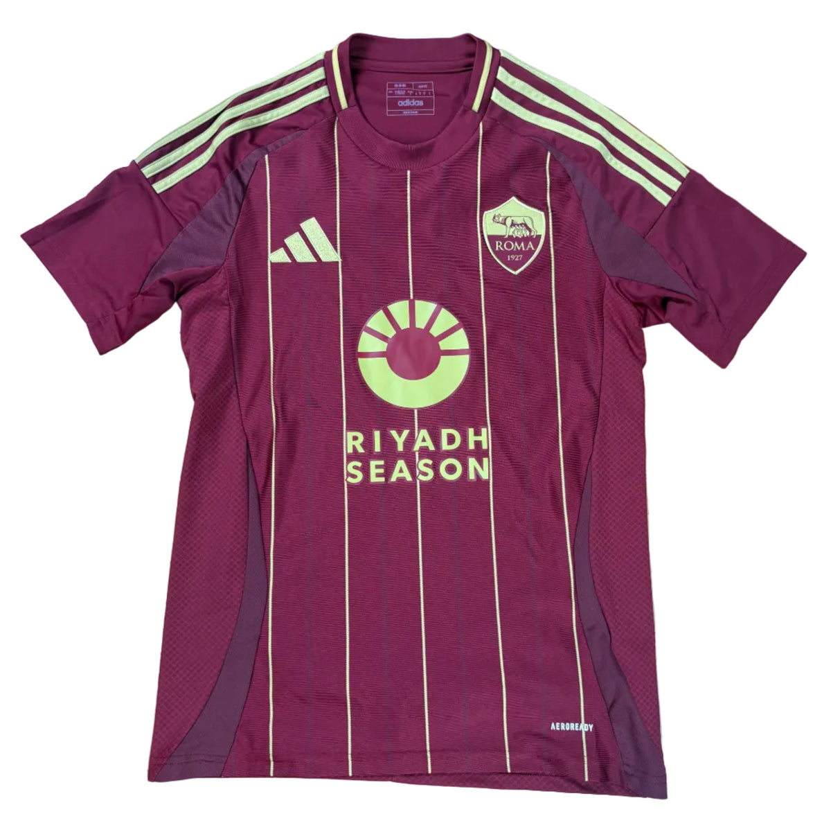 As Roma 2024/25 Home Adidas Football Shirt Small