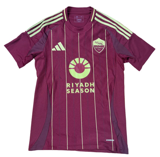 As Roma 2024/25 Home Adidas Football Shirt Small