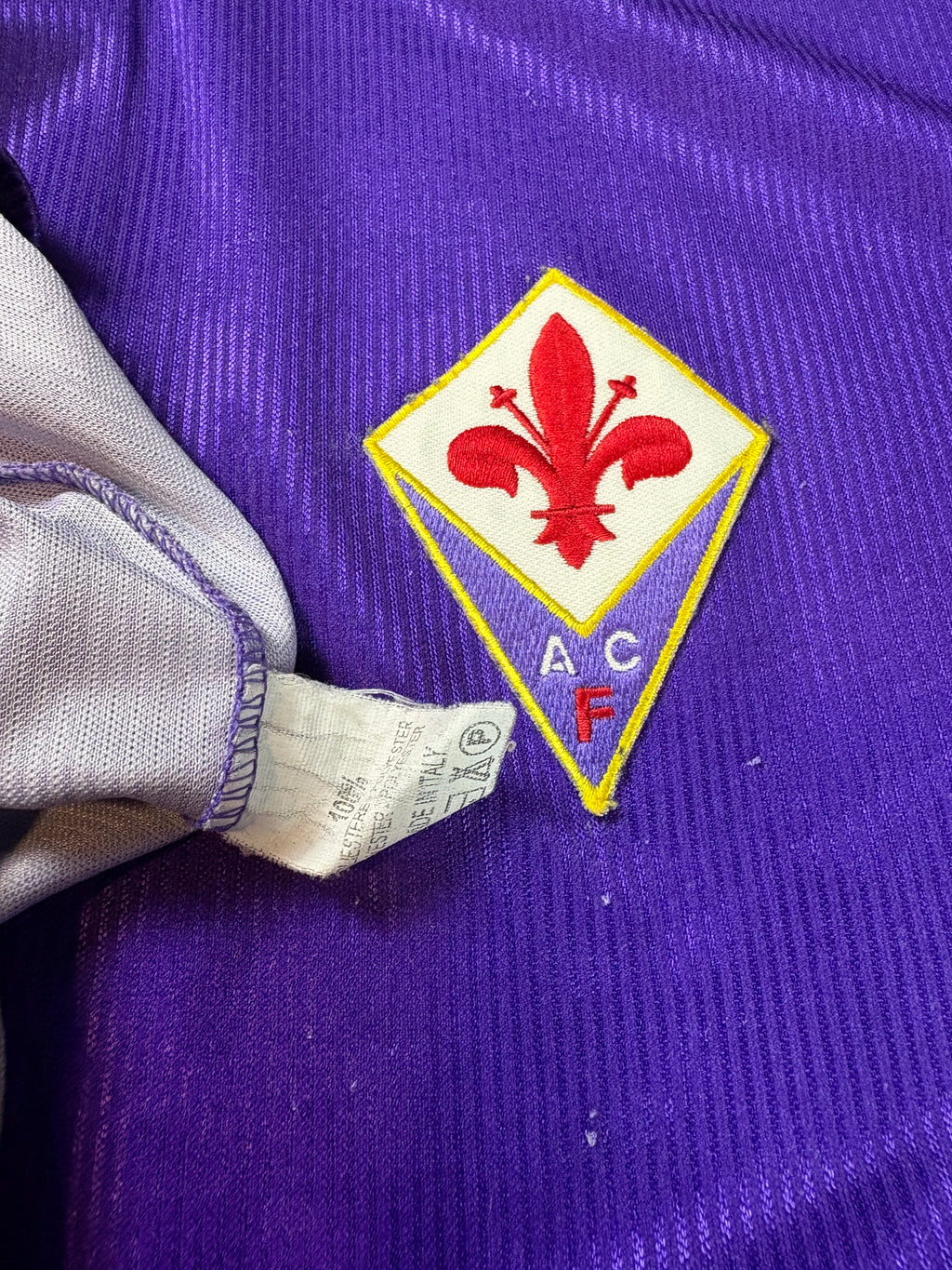 Fiorentina 1996/97 Home Reebok Football Shirt Medium
