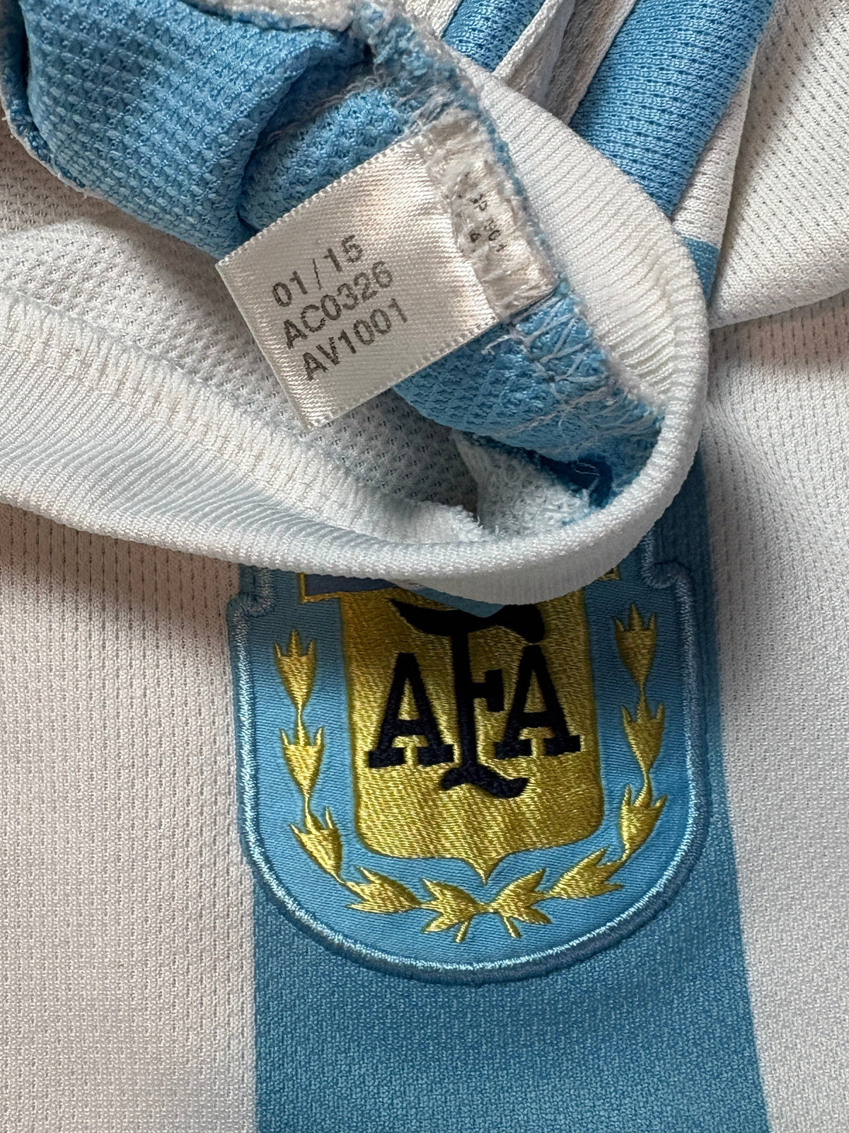 Argentina 2014/15 Home Adidas Football Shirt XXL