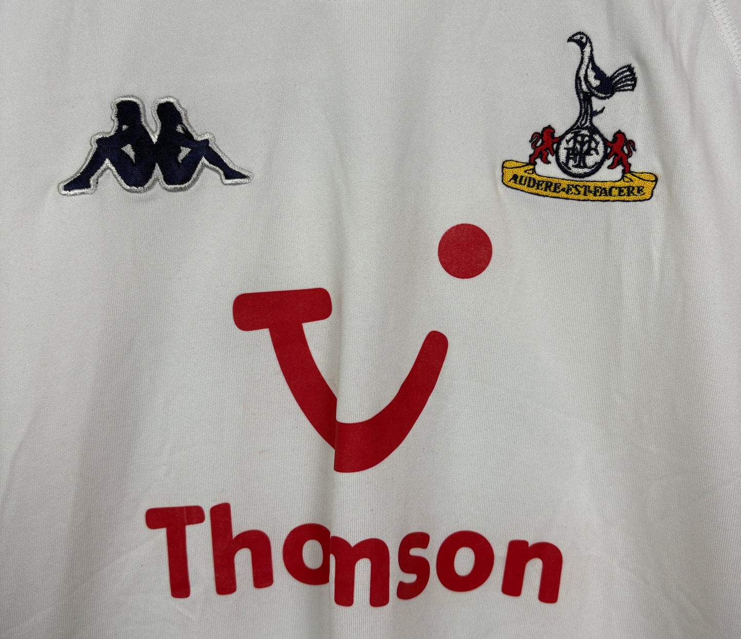 Tottenham 2004/05 Home Kappa Football Shirt M Defoe 18