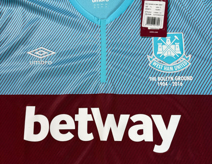 West Ham 2015/16 Away Umbro Football Shirt Extra Large