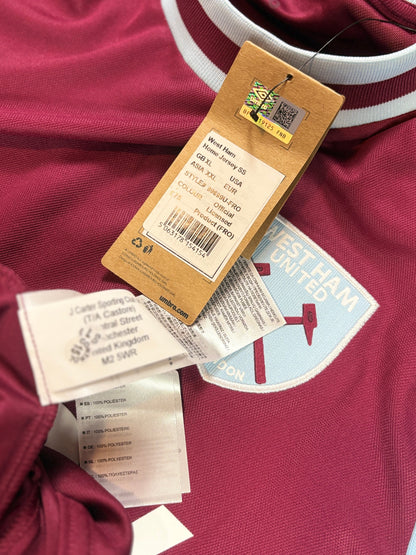 West Ham 2024/25 Home Umbro Football Shirt Extra Large Bowen 20