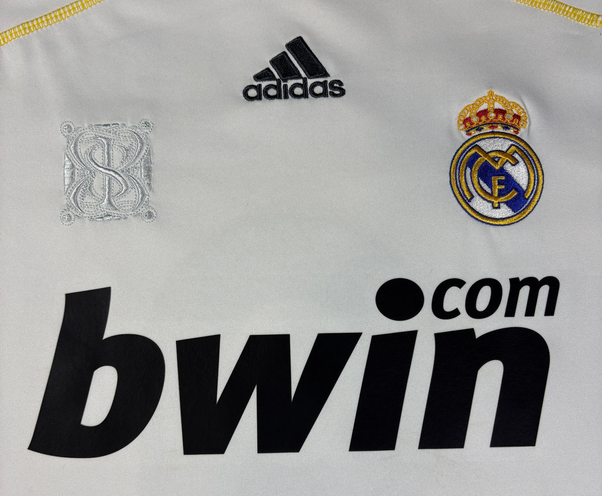 Real Madrid 2009/10 Home Football Shirt Large Ronaldo 9