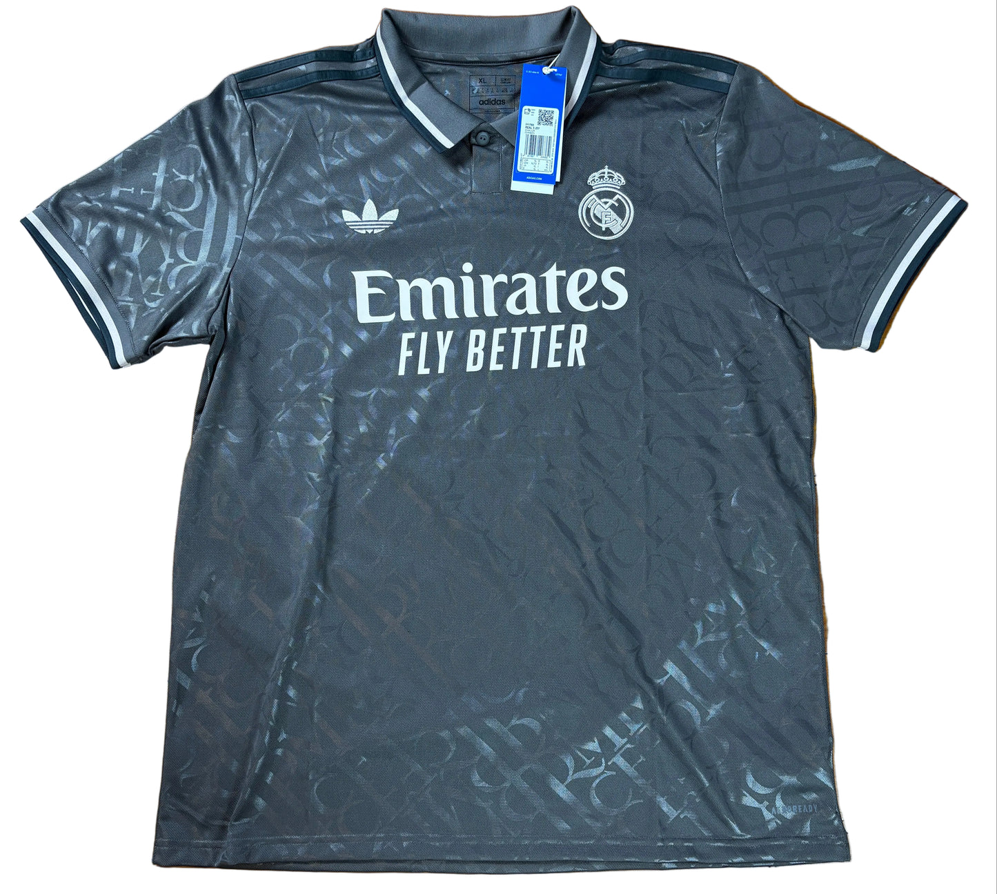 Real Madrid 2024/25 Away Adidas Football Shirt Extra Large Mbappe 9