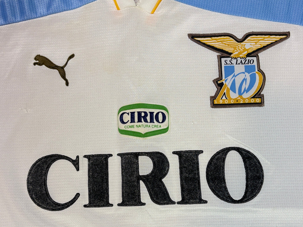 Lazio 1999/00 Home Centenary Puma Football Shirt Extra Large