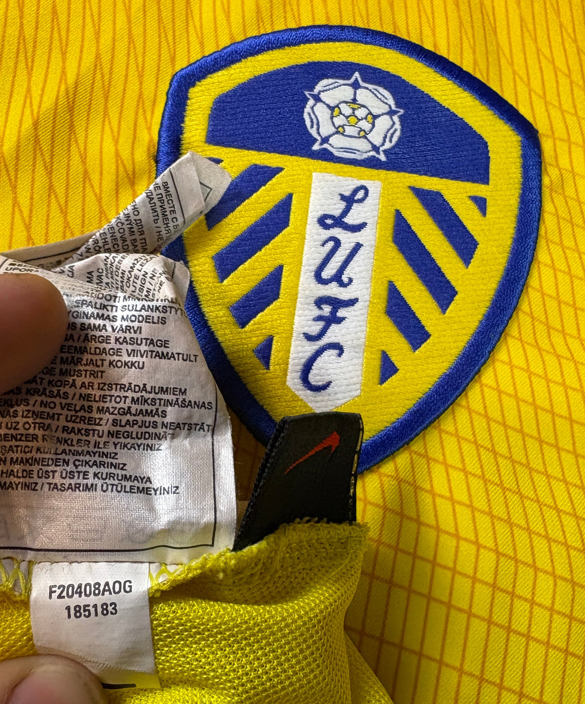 Leeds 2002/03 Away Nike Football Shirt Extra Large Viduka 9