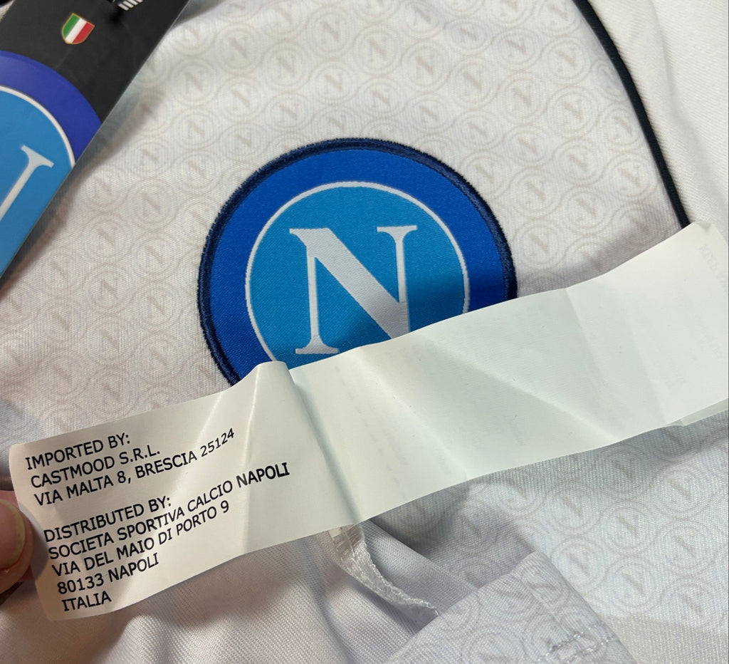Napoli 2022/23 Away EA7 Football Shirt Medium